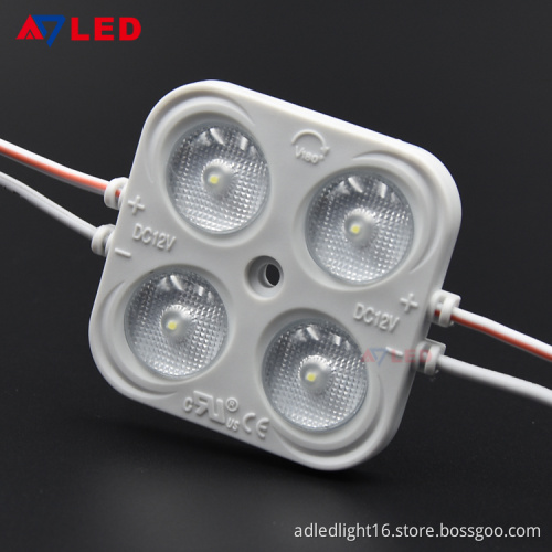 Adled light shenzhen 4leds 12v dc lightbox  led module lensfor led module light box